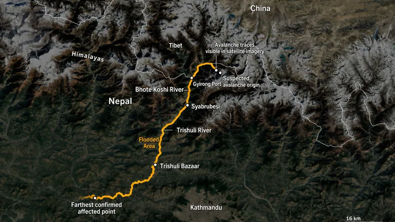 Nepal avalanche caused Gyirong mudslide